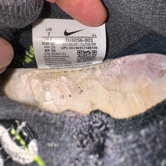 Nike Space Hippie 01 Black‎ Volt Size 7 DJ3056-001 - Picture 4 of 7